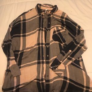 Free people light flannel.